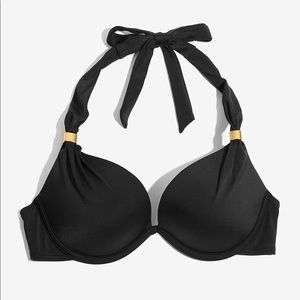 Black push up bikini top